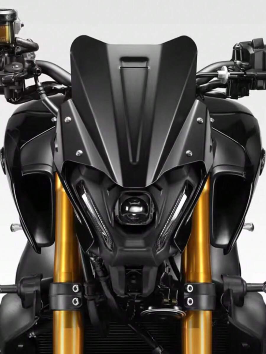 Applicable MT09 2021-2022Year Modified Front Windshield Deflector Aluminum Alloy Windscreen - - A - View 1