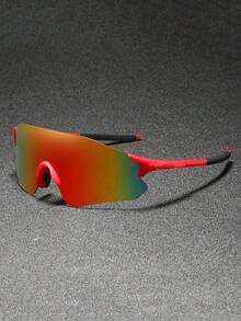 FIYLROG Fashionable Retro Wrap-Around Frameless Glasses, Unisex Eyewear, Suitable As A Gift - Multicolor - View 8