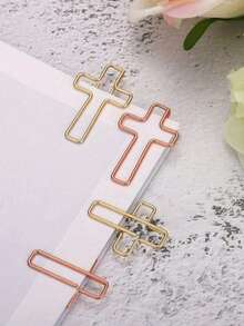 5/10/50pcs Cross Paperclips, Bible Paperclips, Diary Paperclips, Christian Bible Study Supplies, Christian Diary Supplies, Bible Diary Supplies, Bible Clips Back To School Supplies - A - View 7