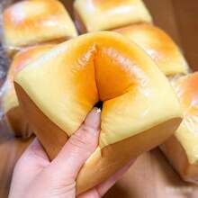 柔软舒缓的厚烤奶酪面包玩具，创意慢回弹减压小礼物，送给亲朋好友 - 彩色 - 查看 6