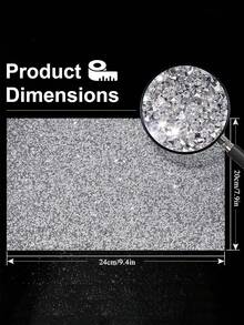 1pc Silver Shiny Crystal Diamond Sticker, Self-Adhesive Diamond Decal Suitable For DIY On Car, Phone, Clothing, Crafts - Self-adhesive Rhinestones - View 5