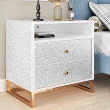 1 Roll Silver Glitter Wallpaper, Removable & Reusable Vinyl Contact Paper For Countertops, Furniture, DIY, Furniture Refurbishing - Silver - View 3