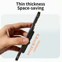 Soporte magnético portátil para teléfono, trípode de escritorio multifunción, accesorio magnético universal - Negro - Ver 4