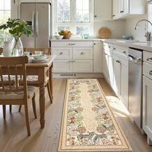 Washable Zebra Pattern Gray-Brown Doormat, Kitchen Rug, Bathroom Mat, Area Decorative Carpet, Washable Small Rug, Suitable For Entryway, Jungle Adventure Forest Animal Print Indoor Carpet, Non-Slip Retro Style, Applicable For Kitchen, Entryway, Bathroom, Bedroom - Woodland Animals - View 4