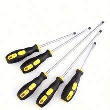 Professional Screwdriver Set: Includes Screwdriver, Flat Head Screwdriver, Star Screwdriver And Magnetic Screwdriver, Suitable For Home Repair - B-Black - View 4