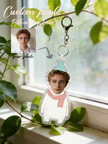 Customized Photo Keychain, Personalized Keychain, Muscular Man, Suitable For Father's Day, Mother's Day, Halloween, Christmas, Christmas Eve, Valentine's Day, Birthday, Anniversary - Multicolor - View 9