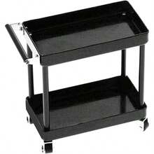 carrito organizadorOrganizadores de herramientas carro de herramientas Rendimiento duradero Fiable y práctico Fácil de montar para taller de garaje para accesorios RC - negro - Ver 1