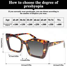 1pc Classic Square Photochromic Reading Glasses, Fashionable Light-Adjusting Function, Large Frame With Flexible Temples For Comfortable Fit, Convenient For Reading And Daily Indoor/Outdoor Use - Black - View 6