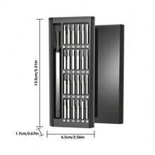 25合1多功能迷你精密螺丝刀套装，铝/塑料手柄可选，磁性螺丝刀头，耐用维修工具套装，适用于电子产品/手机/手表/眼镜/笔记本电脑/台式电脑/平板电脑/游戏机维修 - 多色 - 查看 8