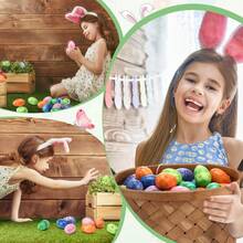 Bộ 12/24/48 quả trứng Phục Sinh đã được đóng gói sẵn, bên trong có đồ chơi mềm dẻo giúp giảm căng thẳng, phù hợp cho bé trai, bé gái, trẻ em và người lớn. Tuyệt vời để nhét vào trứng Phục Sinh, giỏ quà tặng, phần thưởng trong lớp học, quà tặng tiệc tùng, túi kẹo. Màu sắc và kiểu dáng ngẫu nhiên. - Lễ Phục Sinh 2 - Xem 8