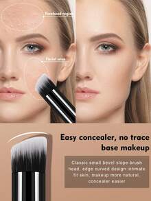 20PCS Makeup Tools Set Including:13PCS Makeup Brush Set+1pc Flannelette Bag+3PCS Triangle Powder Puffs+3PCS Makeup Sponges,All-In-One & Beginner-Friendly | Travel-Ready & Gift-Ready | Perfect For Newbies/Her - Multicolor - View 4