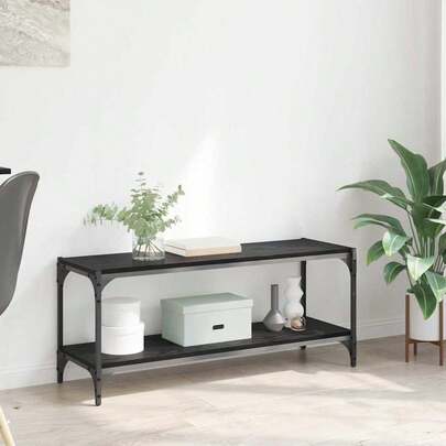 vidaXL TV-Schränk Schwarz Eichen-Optik 100x33x41cm