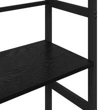 vidaXL Bücherregal Schwarz Eichen-Optik 40 x 29,5 x 81 cm - Schwarz - Übersicht 8
