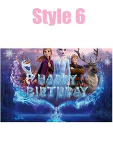 95*75厘米背景布，生日背景幕布，生日主题装饰，派对用品，生日派对装饰及布置 - 彩色 - 查看 7