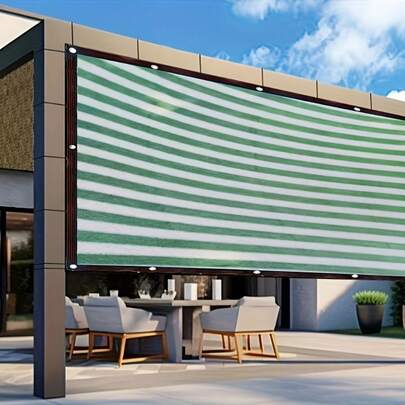 Quick Installation Sunshade Net Set: High-Density Polyethylene Mesh Cloth, Simple Copper Buckles, Ready-To-Use Hanging Ropes, 90% Sun Protection Rate, Suitable For Temporary Gazebos, Mobile Patios, Events, Courtyards, Seasonal Gardens, Short-Term Greenhouses, Temporary Plant Covering, Available In Various Sizes, Material