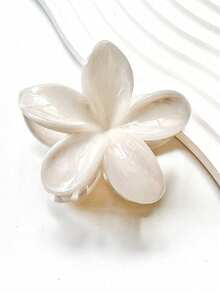 3/2/1pc Large Acrylic Ombre Flower Hair Claw Clips, Simple & Elegant Design, Suitable For Updo, Casual Or Travel Wear,Flower Claw - Multicolor - View 14