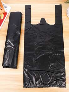 50pcs Thick Black Trash Bags, Suitable For Hotel, Commercial Kitchen, Office And Home Use - Multicolor - View 5
