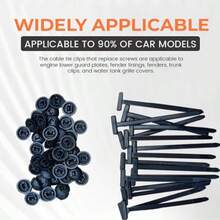 Hebilla de amarre de cable de nailon multifuncional con orificio pasante, universal para tablero de motor, tablero de hojas, expansión de maletero, tornillo - A - Ver 5