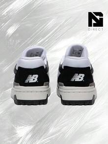 New Balance 550 White Black Rain Cloud (GS) – Big Kids Lifestyle Sneakers – Shoes For Youth/Women-Vintage-Spring & Summer-Inspired Running Shoes, Shock-Absorbing Comfort, Gym To Streetwear Casual Wear-Easter Gift– GSB550CA - White/Black/Rain Cloud - 查看 4