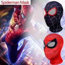 Marvel Mask, Miles Morales  Superhero Cosplay, Carnival Costume Prop - B - 查看 5