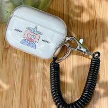 Happy Clown Cartoon Graffiti Style Protective Case Compatible With Apple , Anti-Scratch And Anti-Drop Cover - Clear - View 10