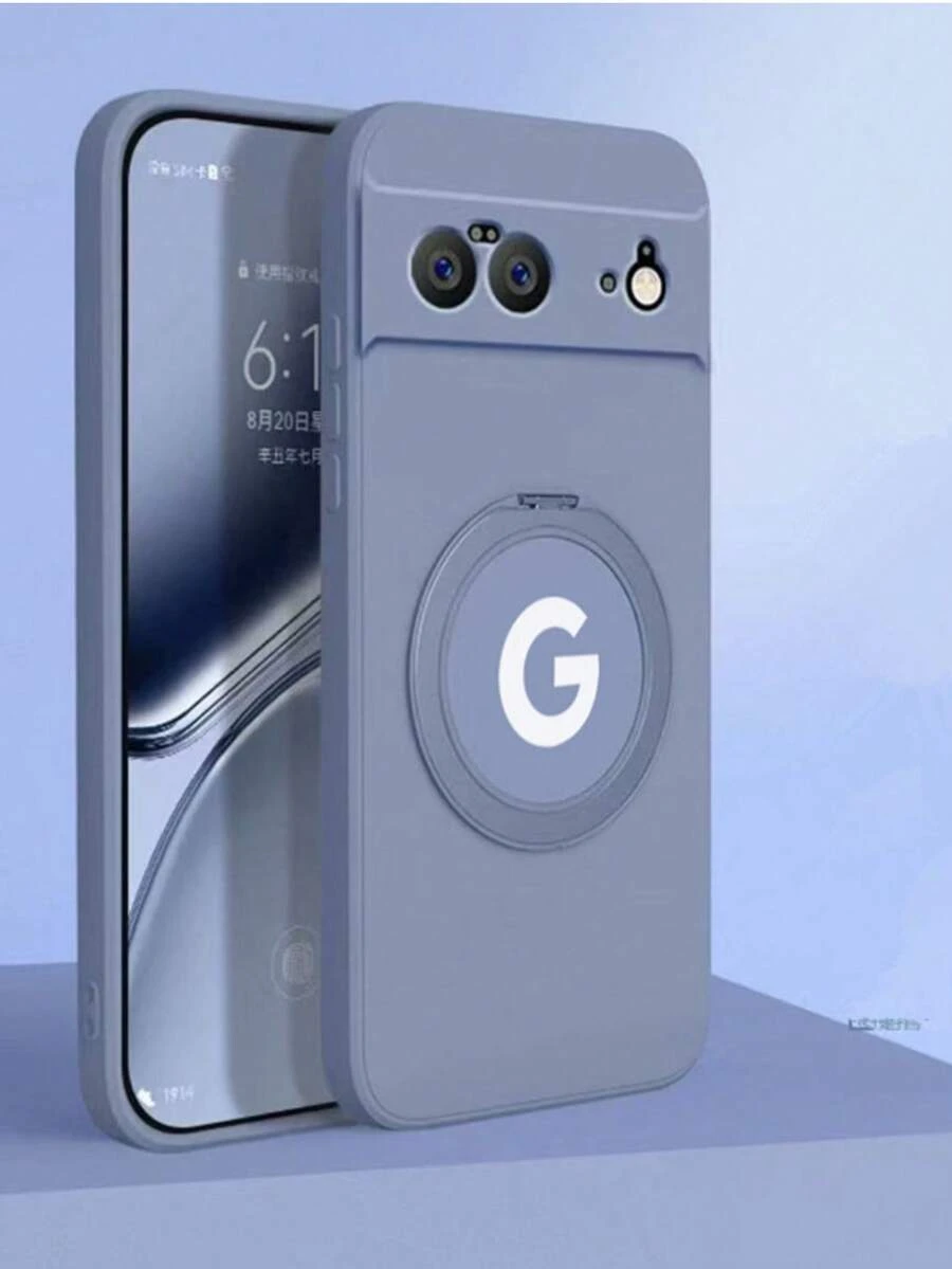 Kickstand Phone Protective Case Compatible With Pixel 6, 6 Pro, 6A, 7, 7 Pro, 7A, 8, 8 Pro, 8A, 9, 9 Pro, 9A, 10, 10 Pro, 10 Pro XL - Lavender Ash - View 1