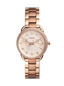 Fossil Women's Quartz Stainless Steel Watch, Round Dial, Stainless Steel Case - Crystal Glass Face, Suitable For Daily Wear In Various Occasions - Rose Gold - View 9