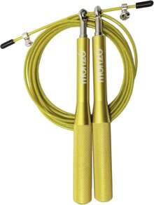 MONZO| Cuerda para Saltar ALUMINIO| para, FITNESS FUNCIONAL,| Cuerda para saltar| Gimnasio| Aptitud física| Cuerda| Cuerda para saltar Profesional| Cuerda para Saltar| Cuerdas para Saltar ILBS - Dorado - Ver 11