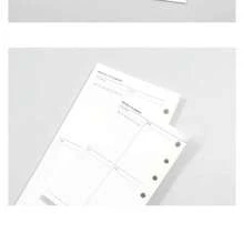40张A6/A7/M5极简主义8格周计划表替换装，活页纸，交叉页面设计，适用于日记、笔记本、学习计划、习惯追踪、计划本等。 - 八分格 - 查看 5