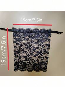 3pcs/Set Women's Fashion Lace Camisole - V-Neck Slip-Proof Undershirt, Black/White/Beige, Suitable For Daily Wear - One Size - View 7