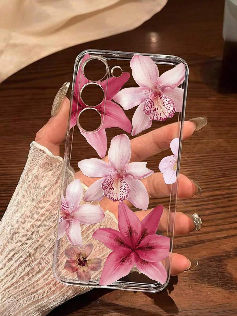 1 ốp lưng điện thoại mềm họa tiết hoa nhiều màu sắc, tương thích với Honor, Galaxy A04e/12/A13/A14/A34/A50/A52/A53/A54/S21/S22/S23/S24/S25/S25Ultra/S25FE/S26/S26 PLUS/S26 ULTRA/S26 EDGE, 6A/7A/8A, 12T/13T/15T/15T Pro, phiên bản quốc tế, không phải phiên bản nội địa. - Trong sáng - Xem 1