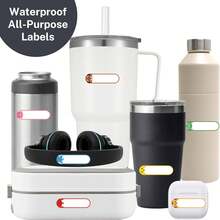 40pcs Daycare Labels, Waterproof Baby Name Labels, Washable Bottle Labels, Reusable Self-Adhesive Label Stickers, Waterproof Writing (Includes 8pcs Animal Labels) - Solid Color (includes 8 Piggy Baby Bottle Labels as a Gift) - View 7