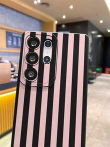 1个条纹图案黑色瞳孔防摔TPU材质手机壳，适合作为节日礼物，兼容三星、小米、红米、OPPO、VIVO等手机，男女通用 - 彩色 - 查看 2