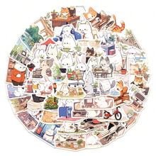 50张可爱动物贴纸，适用于创意封口、水瓶、滑板、吉他、冰箱、笔记本、日记本、笔记本电脑、手机、剪贴簿、装饰、返校季、学习用品、生日礼物、节日礼物 - 50pcs/set - 查看 10