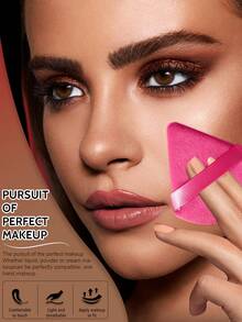 12PCS Makeup Tools Set Including:12PCS Triangle Powder Puffs - Multicolor - View 5