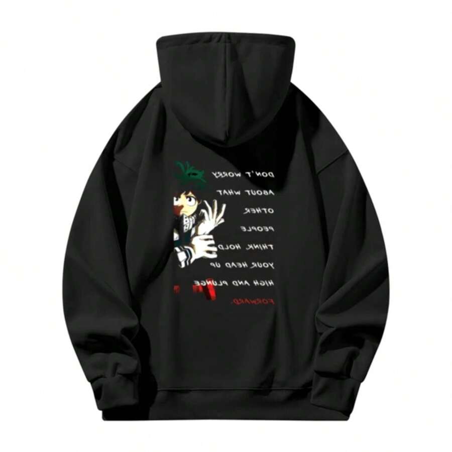 Men Outdoor Hoodies & Sweatshirts - Black - View 1