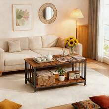 Mesas De Centro Cuadrado Minimalista Mesa Para Sala De Madera Moderno Mesa De Centro Cuadrado - Granate - Ver 5