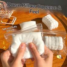 1 pieza Nuevo abrigo de plumas de invierno 2026 Almohada Juguete de juego realista, Juguete de estrés creativo DIY suave para apretar - Regalo perfecto para cumpleaños, hombres, mujeres, Pascua, días festivos, Día de San Valentín - Multicolor - Ver 2