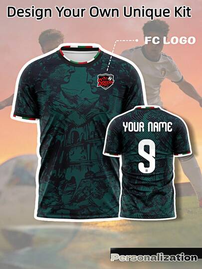 Áo đấu phiên bản đặc biệt màu xanh đậm của Ý, được làm theo yêu cầu, chất liệu nhẹ và thoáng khí, có thể thêm huy hiệu đội tuyển, tên và số, phù hợp cho World Cup 2026, món quà lý tưởng cho ngày Valentine.