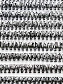 120 Clusters Eyelashes, 30D Single Length Individual False Eyelashes With Full Curling And Natural Looking - Black - View 5