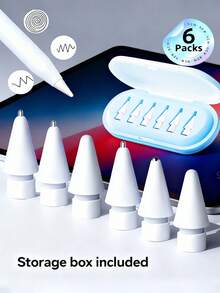 2026新款升级版替换笔尖,带收纳盒,兼容Apple Pencil Pro,升级版笔尖兼容Apple第二代第一代USB-C接口,以及蜡笔式数位笔,针状笔尖带笔套,iPad Pro笔套装,送给母亲、家人、朋友的生日、节日礼物,笔配件,送给母亲、家人、朋友、孩子、生日、节日礼物 - 彩色 - 查看 19