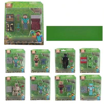  Seria zabawek peryferyjnych Minecraft – Creeper, Ender Dragon, Steve, Iron Golem – zabawki dekoracyjne