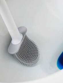 1pc Wall-Mounted Toilet Brush Without Dead Angle, Detachable Handle Toilet Cleaning Brush For Home Use - Multicolor - View 12