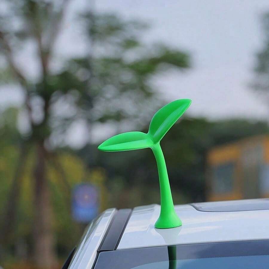 Roof Decorations, Stickers, Saplings, Exterior Antennas, Bean Sprouts, 3D Creative  Stickers, And Grass Decorations - Green - View 1