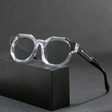 HBK Kính râm thiết kế độc đáo Polygon, gọng CP+PC, tròng kính màu sắc đặc biệt, kiểu dáng hiện đại sang trọng, thiết kế phối màu tương phản, phụ kiện kính mắt thường ngày, phù hợp cho cả nam và nữ khi đi nghỉ mát, du lịch, lái xe, đi biển, làm quà tặng. - K40205 - Xem 9