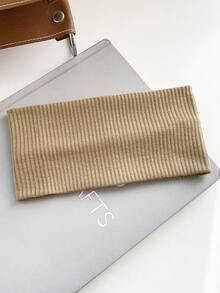 1pc Minimalist Knitted Wide Striped Elastic Headband, Fashion Hair Hoop For Women, Anti-Slip For Washing Face & Makeup Fashion Hair Accessories Women Hair Band - Multicolor - View 30