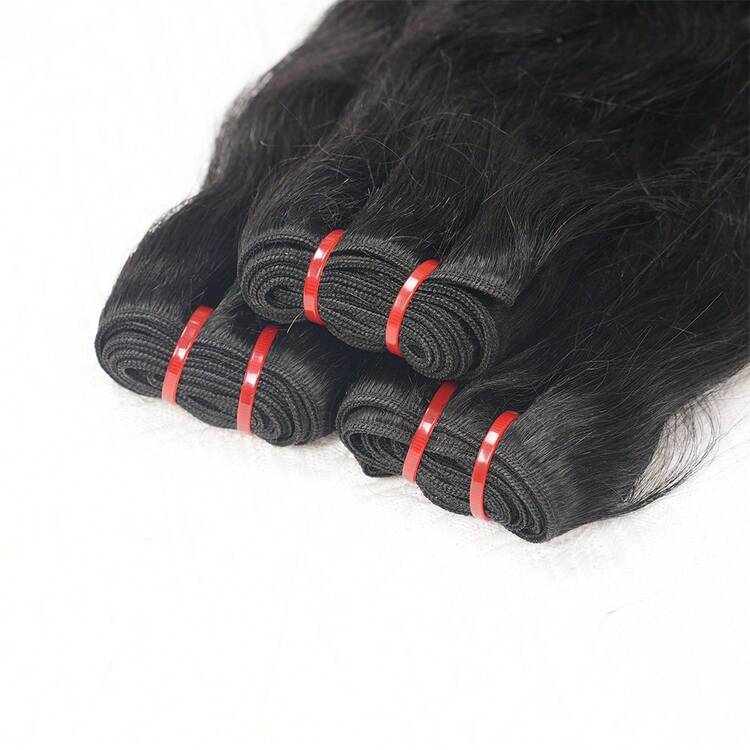 Natural Wave Bundles Human Hair Weave Bundle 1pc/3PCS Remy Hair Bundles Natural Hair Extensions Human Hair Natural Color - Black - View 6