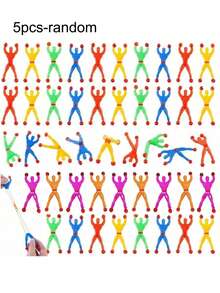10pcs/Set Sticky Little People, Stretchy Climbing Toys, Sticky Toys, Party Favors, Fun Stress Relief Toys, Gift Bag Fillers, Random Colors - Multicolor - View 10