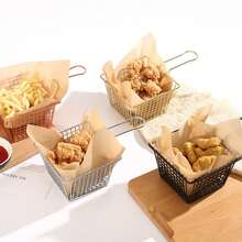 200pcs Printed Grease-Proof Paper, English Newspaper Print, Grease-Resistant Food Wrapping Paper, 20*20cm, Disposable Food Lining Paper, Suitable For Air Fryer, Sandwiches, Barbecue, Burgers, Fried Chicken, Kitchen Supplies, 50/100/200pcs - Multicolor - View 8