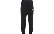 Nike Essentials 纯色品牌标志抽绳休闲裤，黑色 - 黑色 - 查看 8